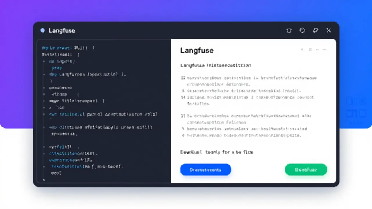 Langfuse setup screen