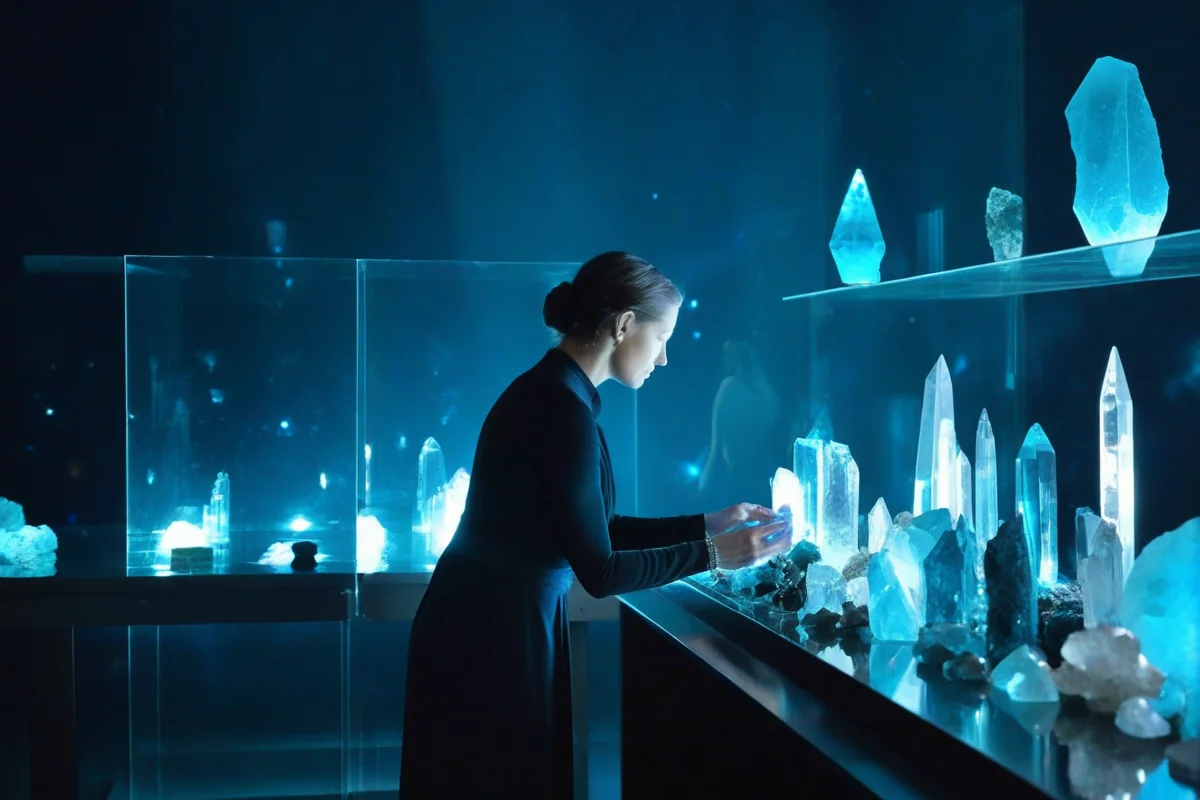 The Curator concept: a discerning AI expert selecting valuable memory artifacts from the stream of conversation, like a museum curator choosing exhibits