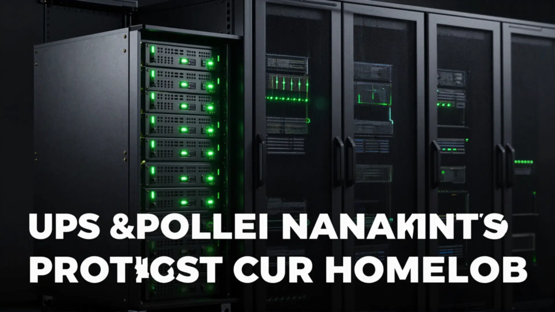 UPS and Power Management: Protect Your Homelab