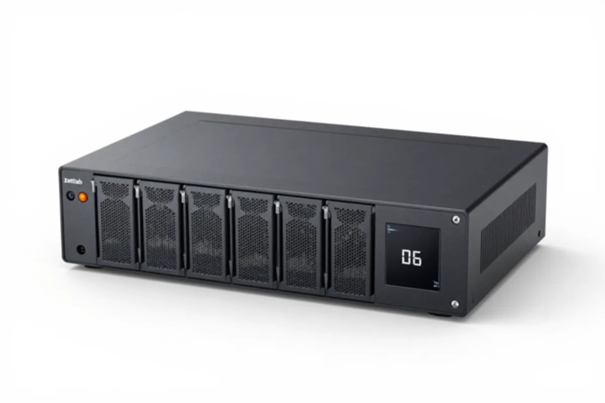 Zettlab D6 AI NAS front view